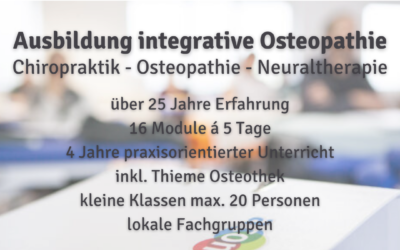 Ausbildung integrative Osteopathie startet 14.09.2022