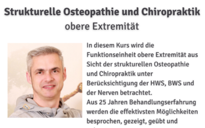 Strukturelle Osteopathie und Chiropraktik – obere Extremität